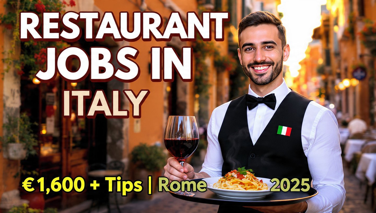 How to Apply Restaurant & Kitchen Helper Jobs in Italy