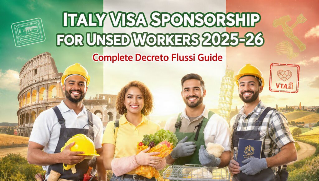 Italy Visa Sponsorship for Unskilled Workers 2025-26: Complete Decreto Flussi Guide